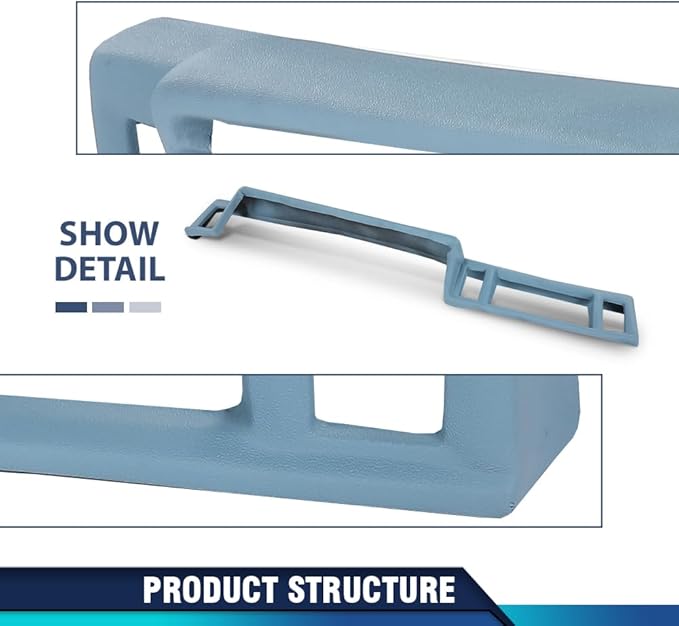 PIT66 Dash Cover Dashboard Bezel Compatible with Ford Ranger S/XLT/STX/Custom 1988, Fit Ford Ranger 1983 1984 1985 1986 1987 Light Blue Instrument Panel