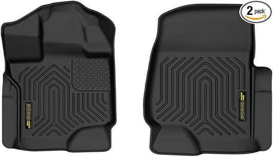 ANDPLAY TPE Floor Mats Liners Compatible with Ford F150 Super Crew 2015-2025(Fit 2022-2024 Lightning Models) All Weather Protection Black Floor Liners alfombras para carro