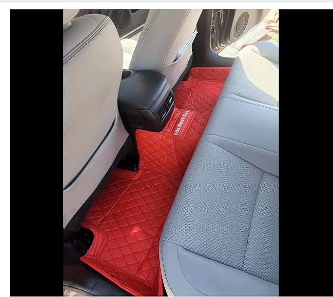 YaruicarCustom Car Floor Mats for 99.99% Sedan SUV Sports Car Men Women Protection Full Coverage Pads Anti-Slip Leather Floor Lining All Weather Car Floor Mats (Black Purple 2)