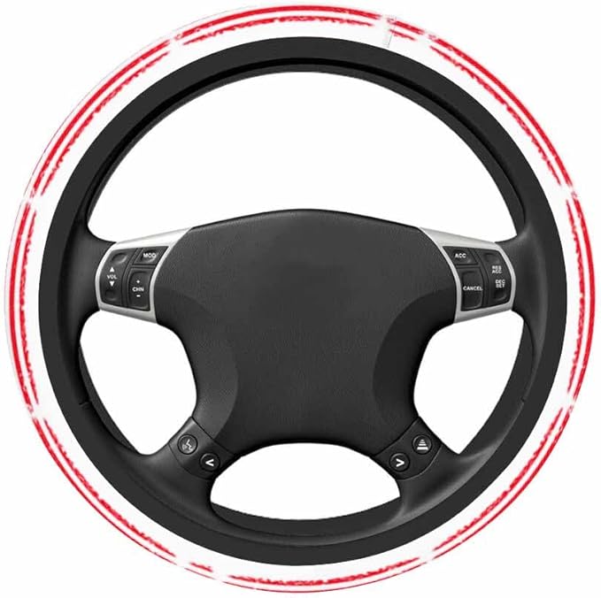 American Flag Elastic Steering Wheel Cover Brush Paint Texture Steering Wheel Cover Anti Slip Protective Case Universal Stretch Steering Protector