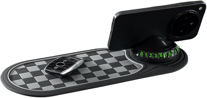 Anti-Slip Mat for Car Dashboard - Organizer Pad and Smartphone Stand for Car, Truck, Vehicle Interior, Navigation Devices, Electronics, Keys, Sunglasses, and Small Accessories Storage