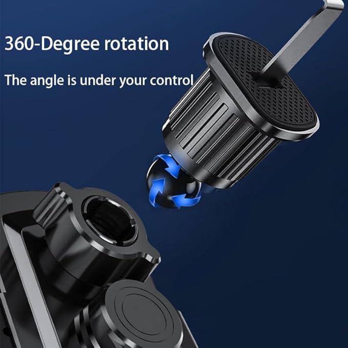 Wireless Car Charger Mount,Phone Holder,15W Fast Charging, Air Vent Clamp,Auto Clamping,360° Rotating Ball Joint,Transparent Case,Compatible with iPhone 16/15/14/13/12/11/10, Samsung Galaxy Series