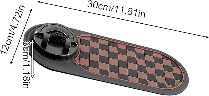 Anti-Slip Mat for Car Dashboard - Organizer Pad and Smartphone Stand for Car, Truck, Vehicle Interior, Navigation Devices, Electronics, Keys, Sunglasses, and Small Accessories Storage