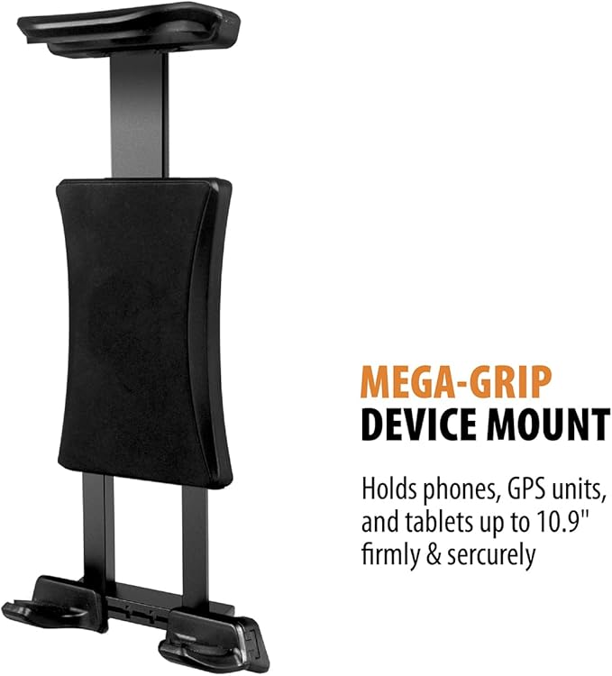 ToughTested TNT Tough N' Thirsty Mega XL Cupholder & Device Mount | Expands to Fit 1.2L Bottles | Adjustable 9" Gooseneck Arm for Phones, Tablets, GPS | Heavy-Duty Vehicle Accessory