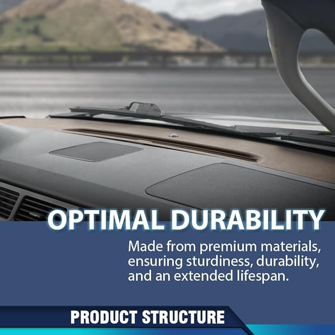 PIT66 Dash Panel Defrost Vent Dashboard, Compatible with Chevy Tahoe Avalanche Suburban & GMC Yukon/XL/Denal & Cadillac Escalade 2007-2014, Fit Chevy Silverado GMC Sierra 2007-2013 Brown