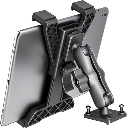 OHLPRO Heavy Duty Drill Base Tablet Holder Car Mount Dashboard for iPad/iPad mini Samsung Galaxy (All 7" - 11.5") Tablets, ipad Mount for Desks,Cars, Great for Wall, Truck, Commercial Vehicles Dash