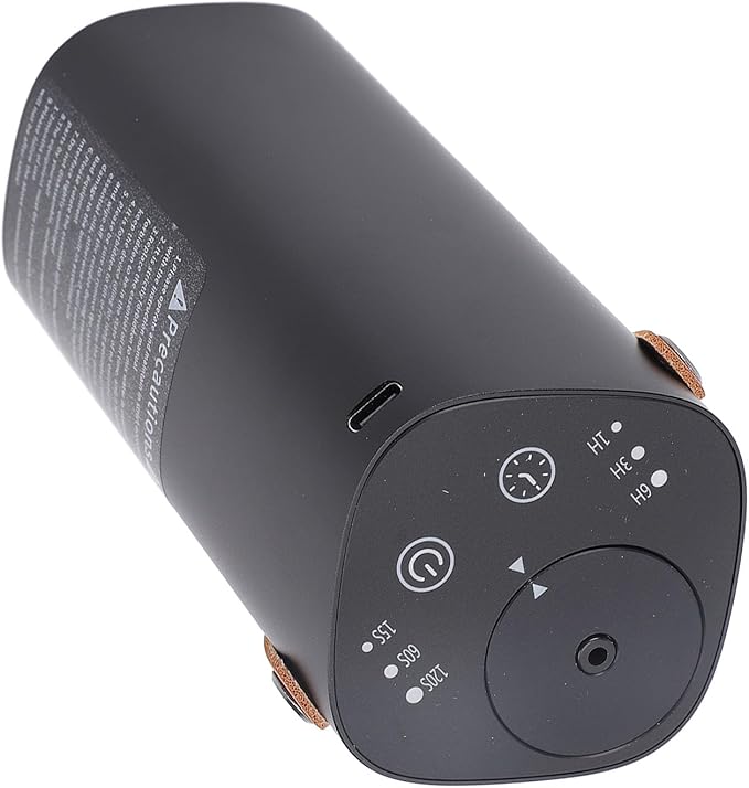 Waterless Essential Oil Diffuser Aluminum Quiet Portable Car Fragrance Diffuser Aromatherapy Machine with Timer for Bedroom Office