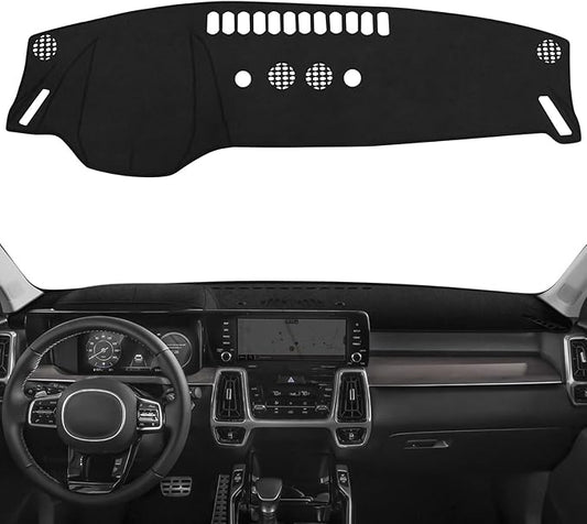 ZZEQYG Flannel Dash Cover for KIA Sorento 2021 2022 2023 Accessories Dashboard Cover Dash Mat Sunshield Pad(Not for 12.3 inch Touchscreen)
