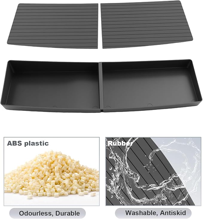 SKTU 2-Pack for 2025 2026 Chevy Tahoe Dashboard Organizer for 2025 2026 Chevrolet Tahoe/Suburban Behind Screen Organizer 2025 2026 Chevy Suburban Dashboard Tray 2025 2026 Chevy Tahoe Accessories Tray