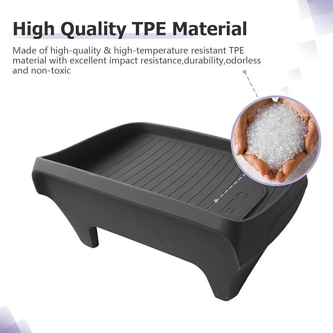 LUWU Dashboard Storage Tray Compatible with 2020-2025 Audi A4L/A4/S4 & 2021-2025 Audi A5/S5/Q5/Q5L & 2021-2025 VW ID.4 Behind Screen Organizer Center Console Display Box Dash Tray