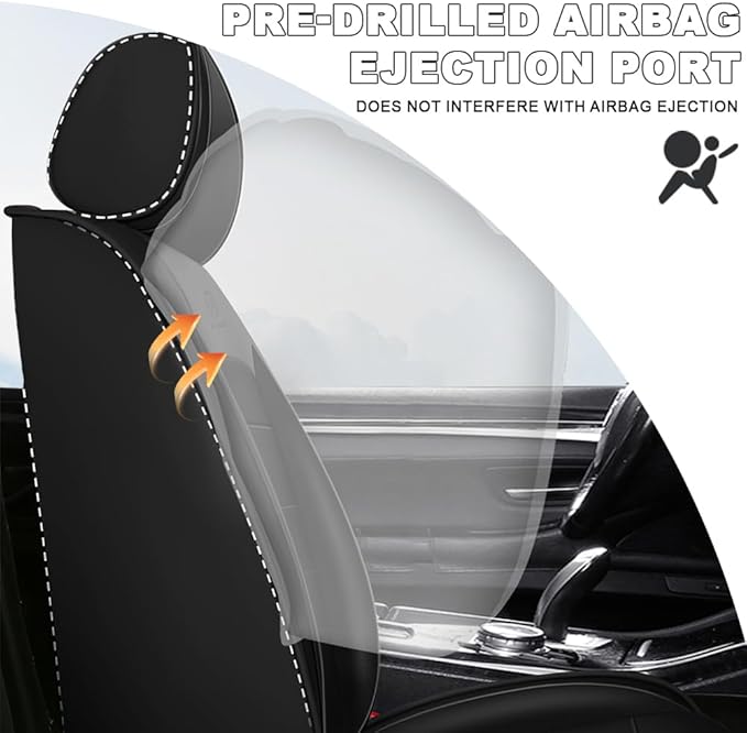 5 Seat Covers Fit for Acura Integra 2023-2026, Waterproof Premium Leather Automotive Accessories Seat Protectors Seat Cushions Wear-Resistant Car Seat Covers(Classic Black,Full Deluxe)