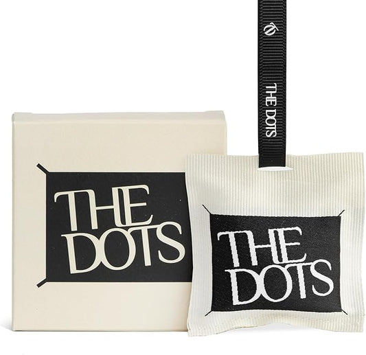 THEDOTS Car Air Freshener with 2 Adjustable Ribbons for Car Rearview Mirror, Coconut Lychee, 30 Days, Non-Toxic Fabric Sachet Gift (1 Pack)