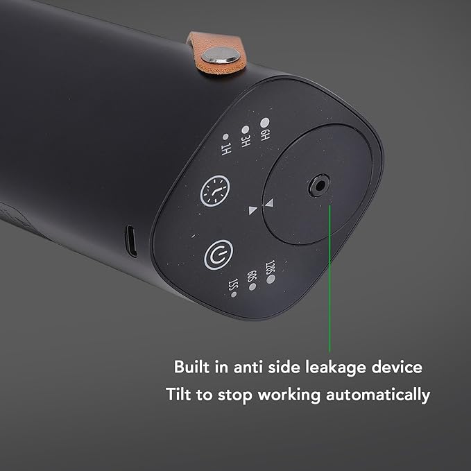 Waterless Essential Oil Diffuser Aluminum Quiet Portable Car Fragrance Diffuser Aromatherapy Machine with Timer for Bedroom Office