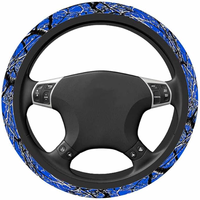 Tree and Sky Steering Wheel Cover Branches Facing The Blue Sky Steering Wheel Cover for Women Men Anti-Slip Breathable Steering Wheel Protector Car Accessories