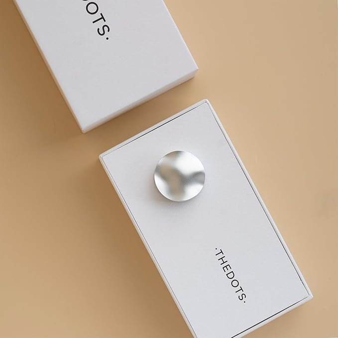 THEDOTS Metal Wave Car Air Freshener Vent Clip, Frosted Ebony, Water Ripple Design, Long-lasting Fragrance, Gift for Drivers