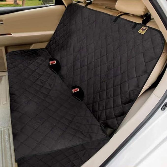 Dog Back Seat Cover Protector, Waterproof Dog Car Seat Covers, Heavy-Duty & Nonslip Backseat Protection for Dogs and Kids, Compatible Pet Car Seat Cover for Cars, Trucks & SUVs