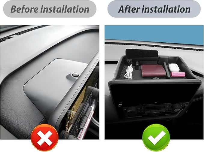 SKTU for 2024 2025 2026 Toyota Grand Highlander Dashboard Organizer 2024 2025 2026 Grand Highlander(Hybrid) Behind Screen Organizer 2024 2025 2026 Grand Highlander Accessories with Sunglasses Holder