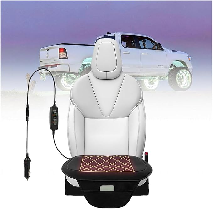 Warm and Cosy Car seat Cushion Easy to Install and Detachable Essential for Long Distance Driving in Winter,Cigarettelighterport