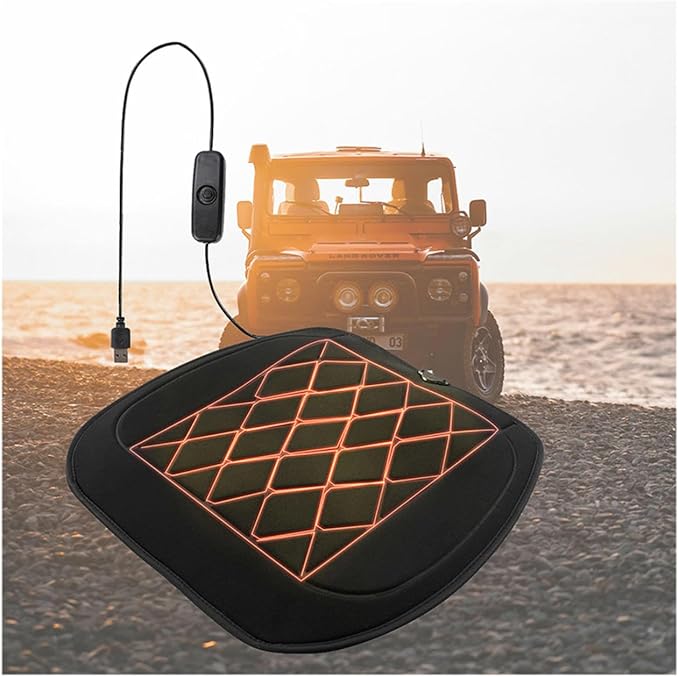Universal Warm Car seat Cushion Fits Most Cars It is The Warmest Gift for Drivers in Winter,USBport
