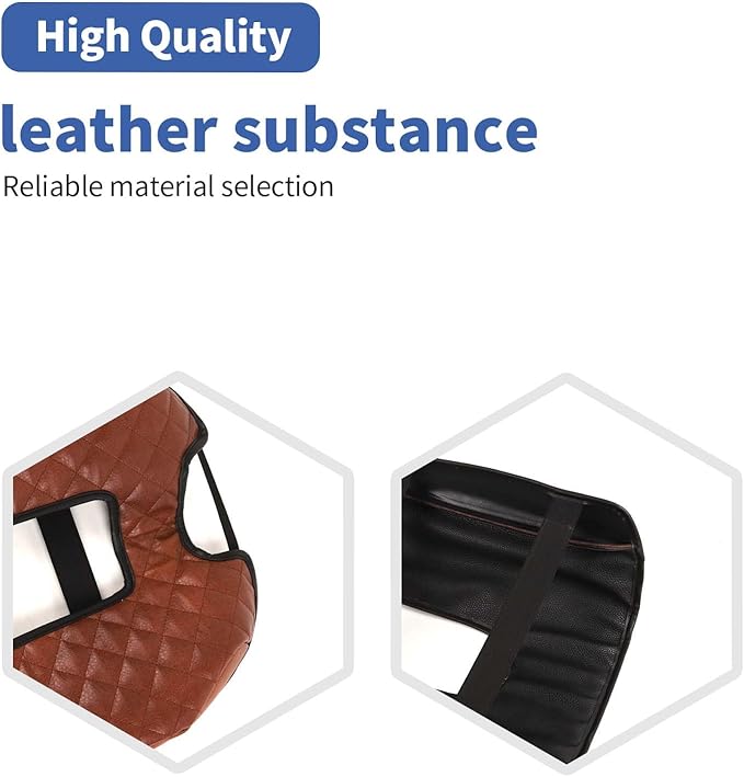 RT-TCZ for Silverado Center Console Cover Armrest Pad for Chevy Silverado Suburban Tahoe for GMC Yukon Sierra 2019 Up Brown Interior Accessories