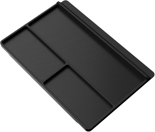 LUWU Center Console Organizer Tray Compatible with 2021 2022 2023 2024 2025 2026 Toyota Sienna Accessories Armrest Storage Pad Anti-Slip Armrest Lid for 2025 2026 Sienna Accessories(Not for Cool Box)