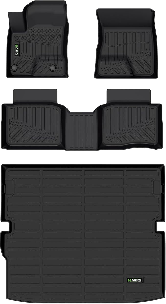 Floor Mats & Cargo Liner for Mitsubishi Outlander PHEV 2023-2024 2025 Custom Fit Full Set, All Weather Car Accessories