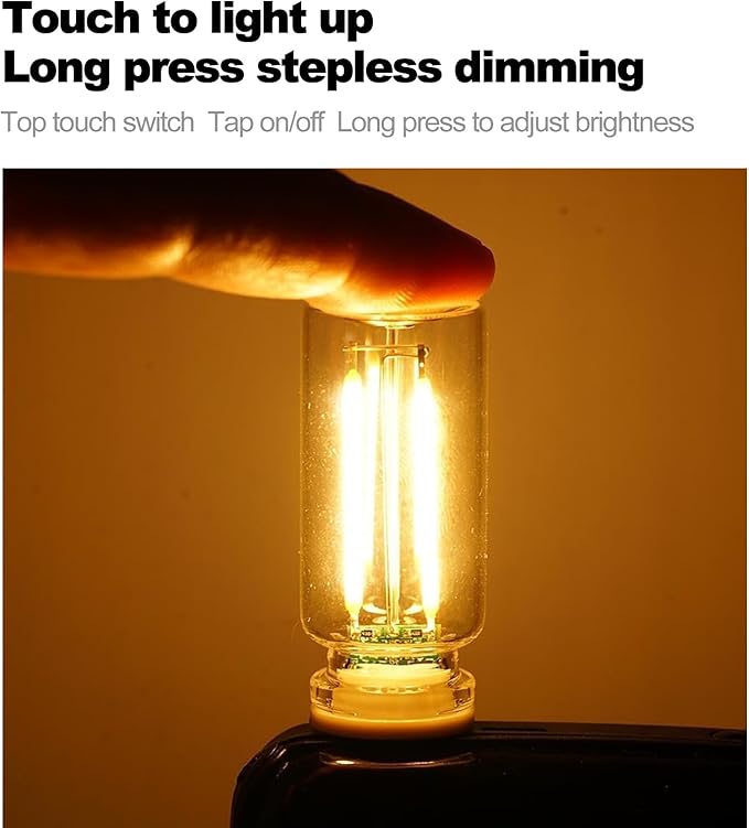 Touch Control Retro USB Night Light, Touch Adjustment Lights,Plug in USB Auto Night Light, Mini LED Bulb for Car, Camping, Gift, Party, Holiday Decoration, Bedroom, Desktop (Pink, 901)