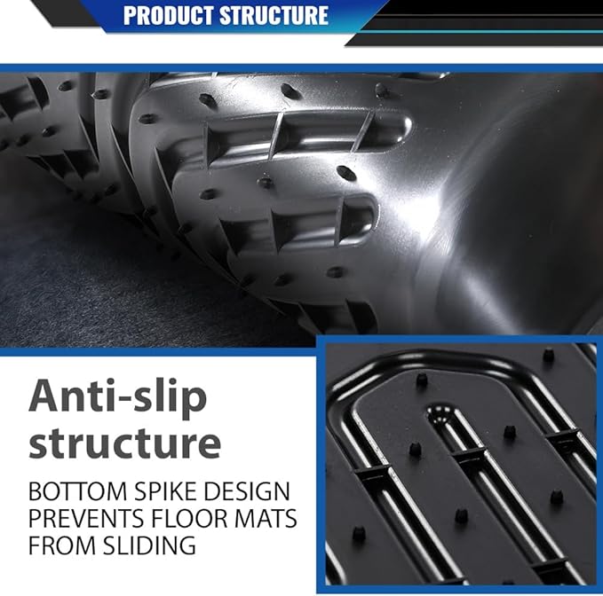 DOTCOM TPE Floor Mats Fit Nissan Rogue 2021-2024 (No Sport Models), All Weather Custom Fit Full Cover Protection 1st & 2nd Row Truck Mats Cargo Liner Accessories,alfombras para carro 3PCS