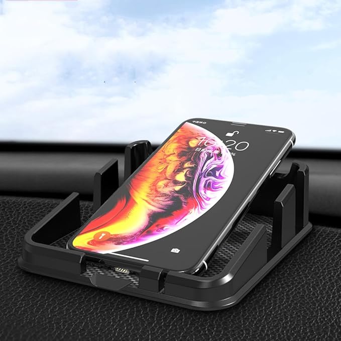 Tumecos Car Non-Slip Mat,Dashboard Mat for Car Dashboard Accessories,Dash Cell Phone Mount,Can Hold Cell Phone, Keys, Sunglasses