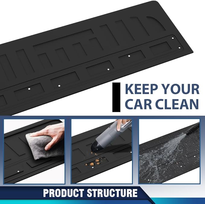 PIT66 TPE Floor Mats Fit Ford F150 2021-2025 Only Fit 6.5FT Long Truck Accessories Cargo Liners All Weather Protection 2Pcs Alfombrillas Y Revestimiento para Maletero Black