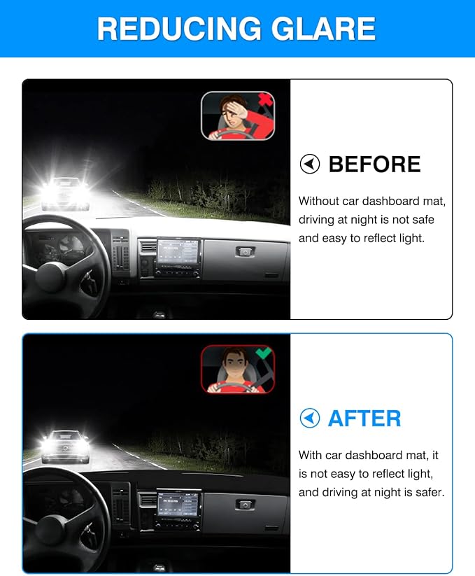 Autorder Dashboard Cover Mat for 1986-1993 Chevy Chevrolet S10 Blazer/GMC S15 Jimmy Sonoma/1991-1994 Oldsmobile Bravada Accessories Dash Cover Flannel Dash Mat Sunshade Glare UV Rays Protector