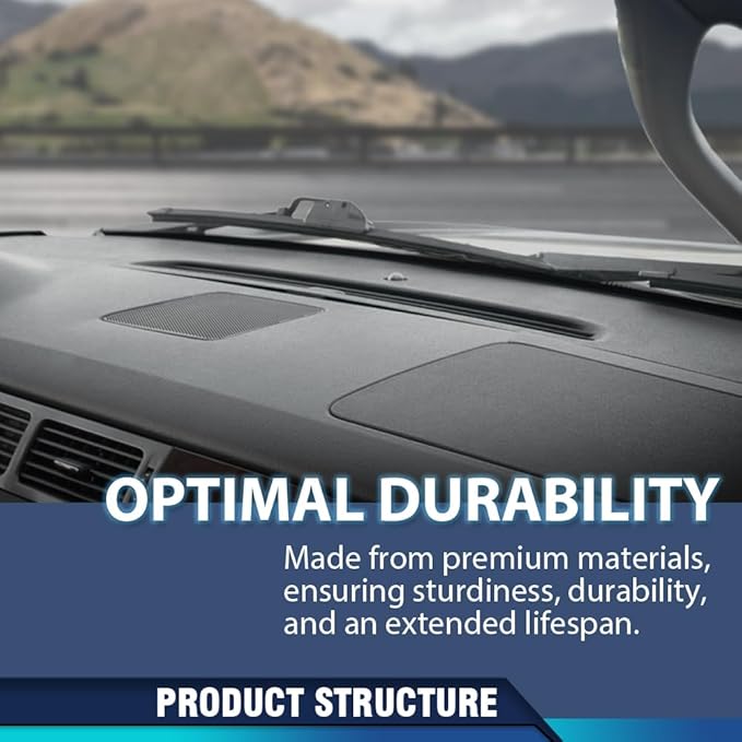 PIT66 Dash Panel Defrost Vent, Compatible with Chevy Tahoe Avalanche Suburban & GMC Yukon/XL/Denal & Cadillac Escalade 2007-2014/ Silverado Sierra 2007-2013 Dashboard Instrument Black