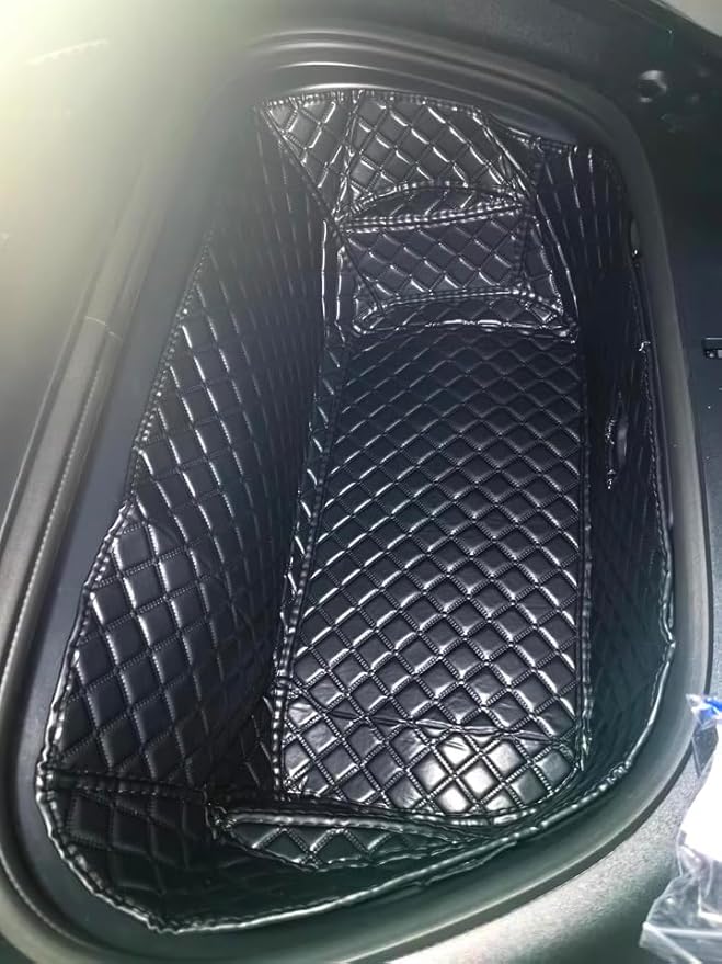 Tesla Model Y 2020-2025(Non for 2026 Model Y) Frunk Mats Front Trunk Mat Frunk Organizer Leather All-Weather Full Coverage Tesla Model Y Accessories