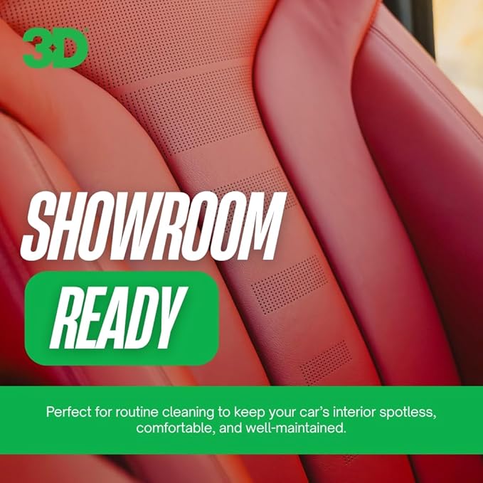 3D LVP Interior Cleaner - Removes Dirt, Grime, Grease, Oil & Stains from Leather, Vinyl & Plastic - Great for Seats, Steering Wheels, Door Panels, Dashboards - Car, Office, Home Use - 1 Gallon