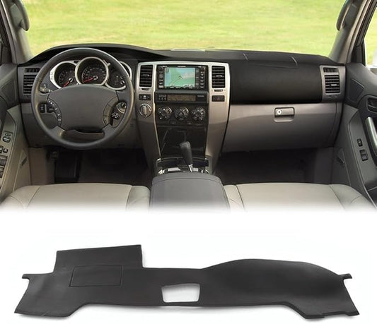 PIT66 Dash Bezel Cover Compatible with Toyota 4Runner 2003-2009 Black Plastic Dashboard Instrument Panel