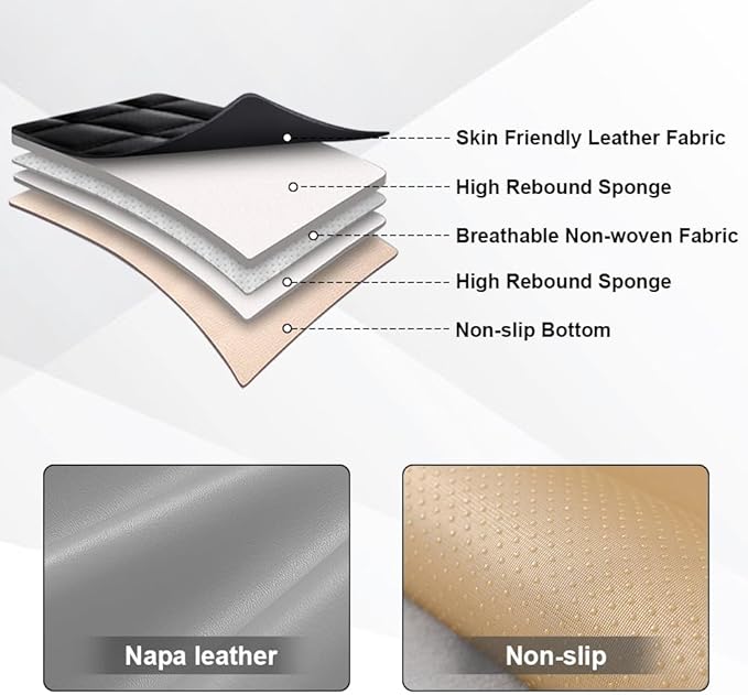 Seat Covers Fit for Toyota Corolla 2015-2026 Leather Car Seat Cover, Stylish Waterproof Breathable Easy to Install Airbag Compatibility, Auto Interior Accessories(5 Seat with Pillow,Black Gray)