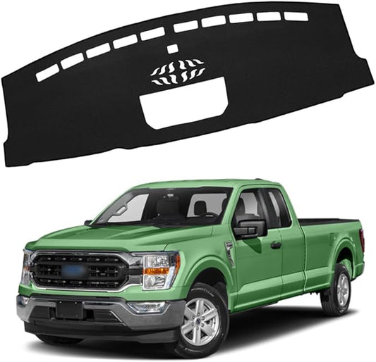 XITER Polyester Dashboard Cover Mat Carpet Dash Nonslip Sun Shade Mat Compatible For Ford 2021-2025 F150.