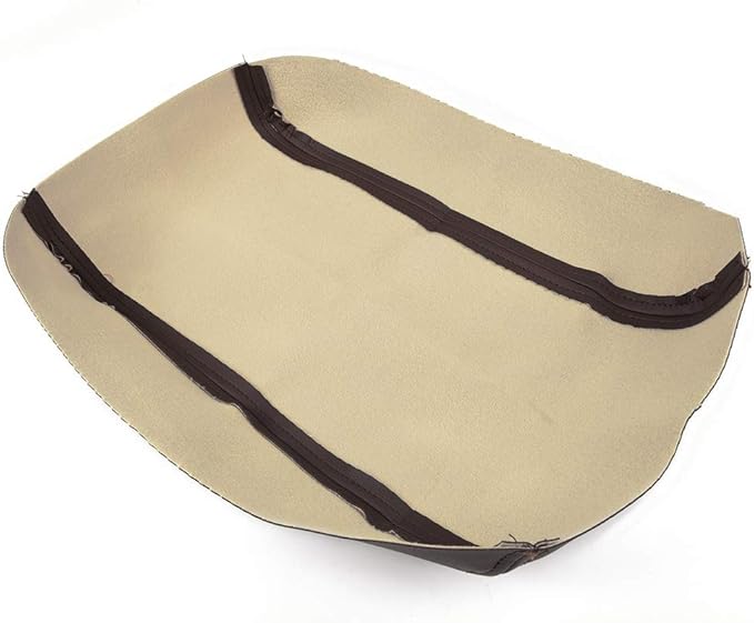 PIT66 Armrest Lid Cover, Compatible with Ford F150 Platinum Edition Crew-Cab, 3.5L, 5.0L, 6.2L 2009-2012 Center Console Armrest Top Lid Leather