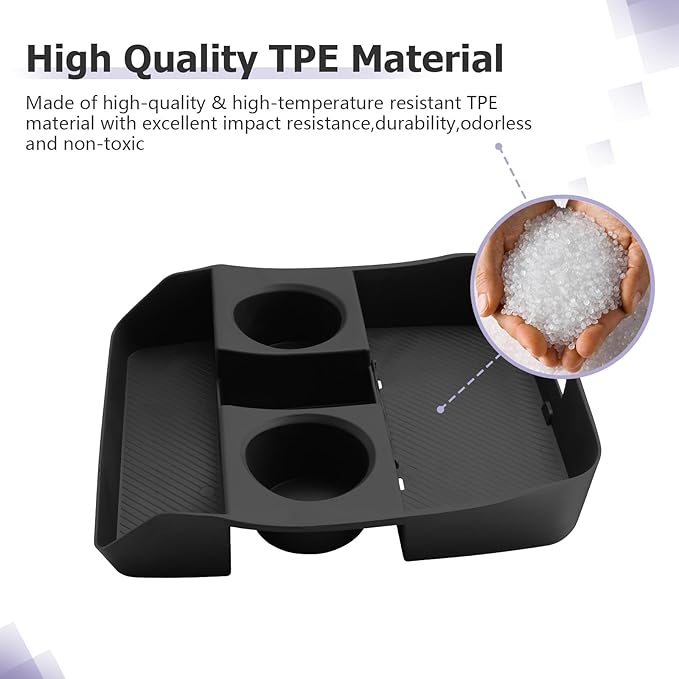 LUWU Low Center Console Organizer Compatible with 2026 Hyundai Palisade Accessories Palisade LX3 2026 Accessories Armrest Console Organizer Armrest Lower Storage Tray (Only for 7-Seat)