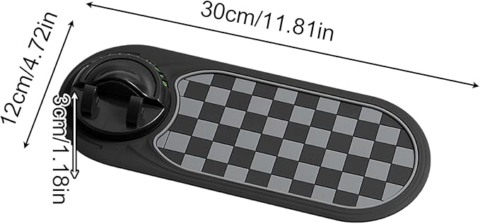 Anti-Slip Mat for Car Dashboard - Organizer Pad and Smartphone Stand for Car, Truck, Vehicle Interior, Navigation Devices, Electronics, Keys, Sunglasses, and Small Accessories Storage