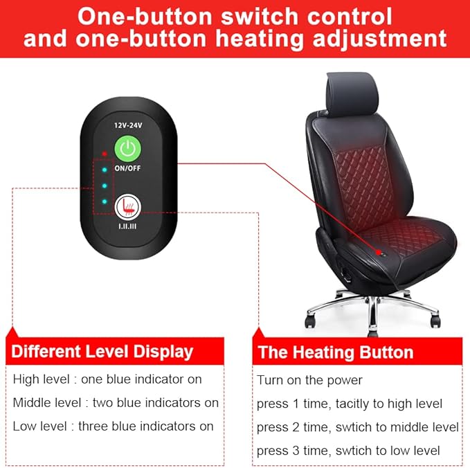 Universal Seat Cushion, Comfortable Seat Cover with Full Back Support in Winter