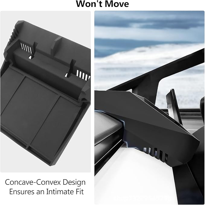 Tesla Cybertruck Hidden Screen Dash Storage Tray Cybertruck Center Console Organizer Dashboard Behind Screen Storage Box Phone Holder Safer Driving Avoid Distractions Cybertruck Accessories 2025 2024