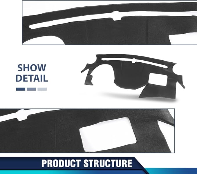 PIT66 Dash Bezel Cover Black Compatible with Hyundai Sonata 2011-2014 Dashboard Cover Panel