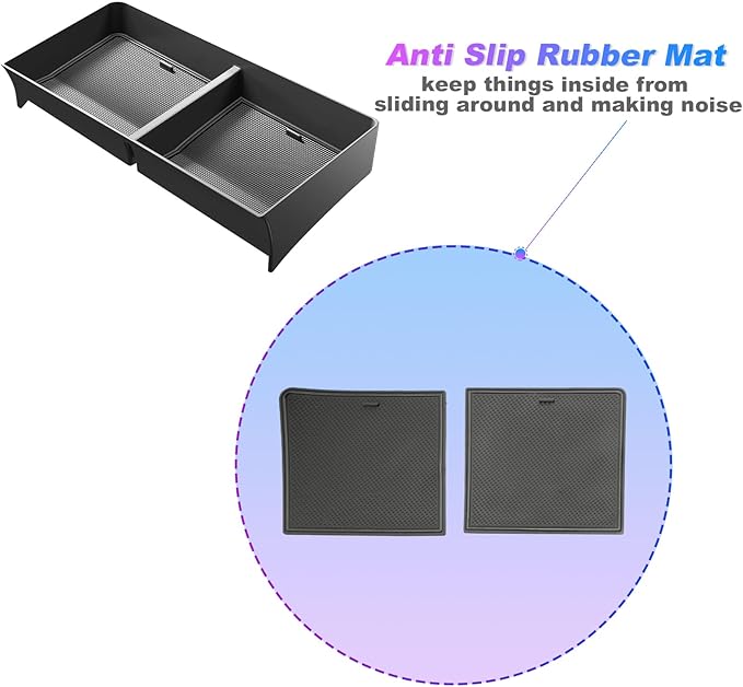 SXCY for 2024 2025 Chevrolet Trax Center Console Organizer for Chevy Trax 2025 Accessories Dashboard Tray for Trax 2024 2025 Accessories 2025 Trax Screen Back Organizer