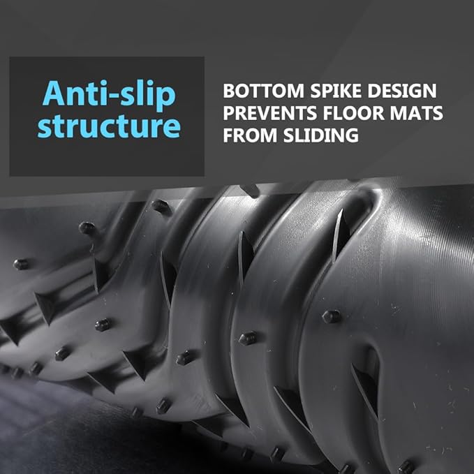 Floor Mats Compatible with Dodge Ram Truck Crew Cab 2009-2018,Not Fit Quad Cab, 1st & 2nd Row 3PCS TPE Cargo Liners All Weather Protection Accessories