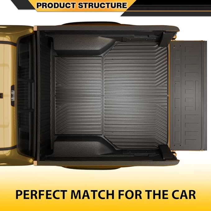 TPE Floor Mats Cargo Liners Compatible with Ford F150 2021-2025 (2PCS) All-Weather Protection alfombras para carro