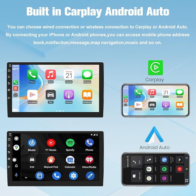 2GB+64GB Car Radio for Dodge Ram 1500 2500 3500 2013-2019,Wireless Wire CarPlay/Android Auto GPS DSP RDS,Upgrade BT 5.0 WiFi 5G and 9" HD IPS Display Rearview AM/FM Stereo Manual AC