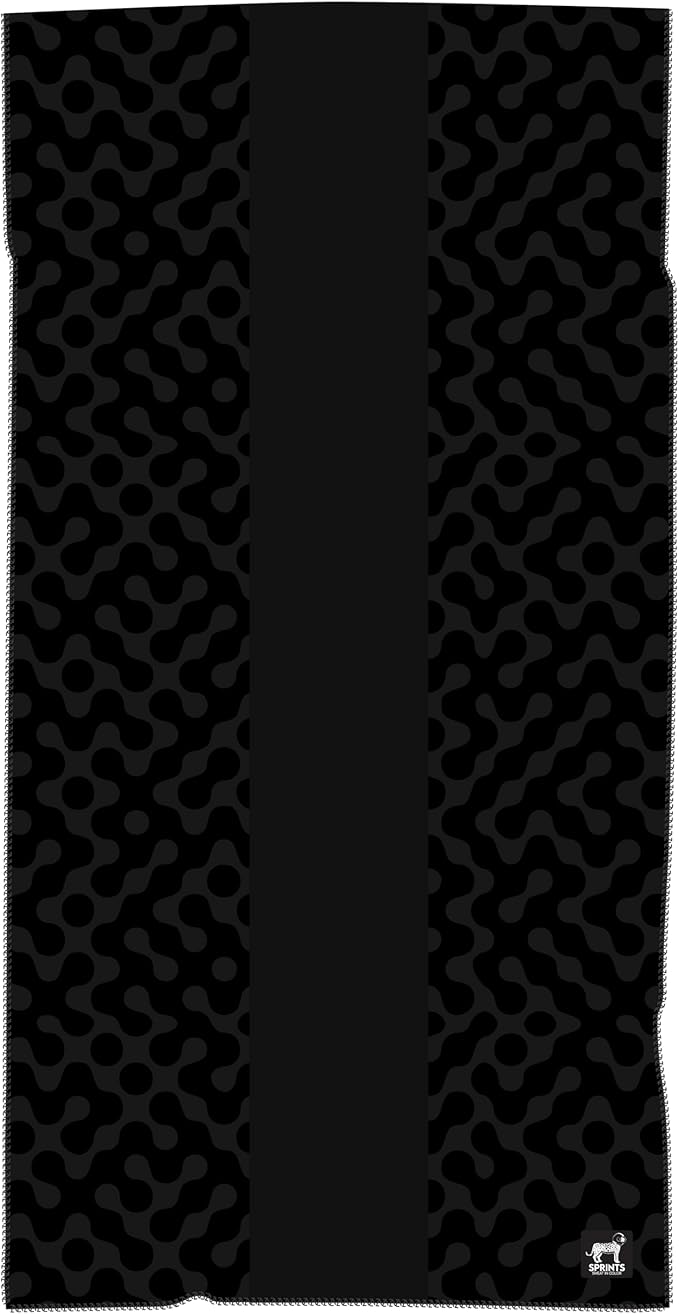 Sprints Prints Athletic Running Towel, Full-Sized, Car Seat Cover - Moisture Wicking (Midnight Mile)