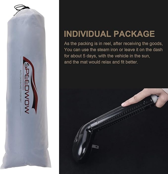 SPEEDWOW Dashboard Dash Board Cover Mat Carpet Compatible with Tesla Model Y 2020-2024, Compatible with Tesla Model 3 2017-2023