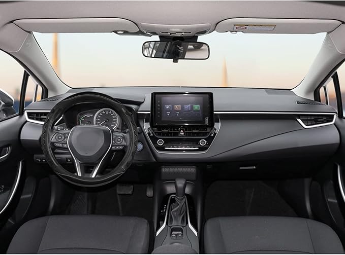 GIANT PANDA Steering Wheel Cover for Toyota Tacoma,4Runner,Tundra,Sequoia, Large Size - Black